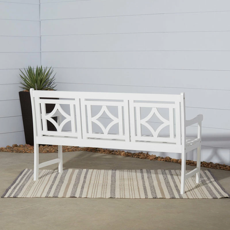 Best deal ๐ Vifah Bradley Outdoor Patio Diamond 5' Bench ๐ - Image 3