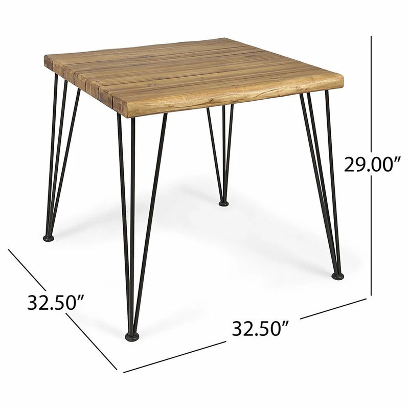 Best reviews of 🤩 GDFStudio GDF Studio Clark Outdoor Acacia Wood Dining Table, Teak Finish/Rustic Metal 🤩 7 Best reviews of 🤩 GDFStudio GDF Studio Clark Outdoor Acacia Wood Dining Table, Teak Finish/Rustic Metal 🤩 - Image 5