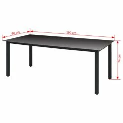 Coupon ๐ Vida XL LLC VidaXL Garden Table Black 74.8"x35.4"x29.1" Aluminium And Glass ๐ 7 Coupon ๐ Vida XL LLC VidaXL Garden Table Black 74.8"x35.4"x29.1" Aluminium And Glass ๐ -GDF Studio Shop 03b1a57a02eb5d21 2693 w800 h800 b1 p0