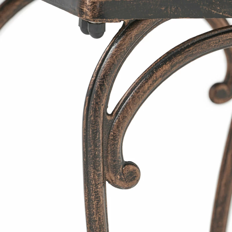 Brand new โจ GDFStudio GDF Studio Hyde Outdoor Cast Aluminium Accent Tables, Set Of 2 ๐ - Image 8