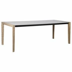 Buy 💯 Armen Living Light Eucalyptus Wood And Super Stone Dining Table LCFLDIWDLT 😍