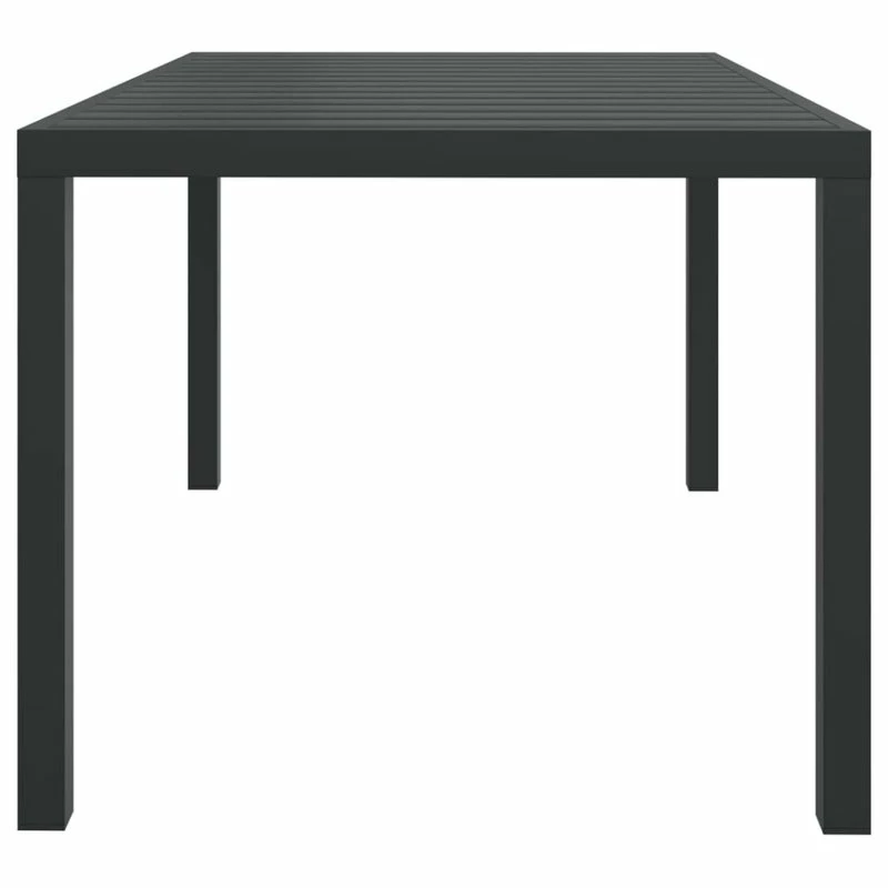 Best reviews of 👏 Vida XL LLC VidaXL Patio Dining Table WPC Aluminum 59.1" Black Industrial Outdoor Garden 🥰 - Image 3