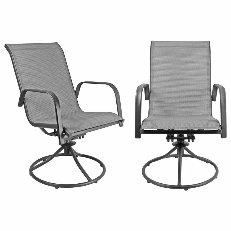 Budget 🔔 Patio Master Corporation Sienna Metal Patio Chair Swivel Rockers, Gray (Set Of 2 🛒