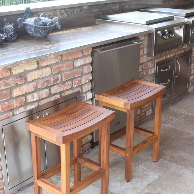 Flash Sale ๐ฅฐ AquaTeak Patented 24" Tall Sumba™ Teak Counter Stool ๐ - Image 3