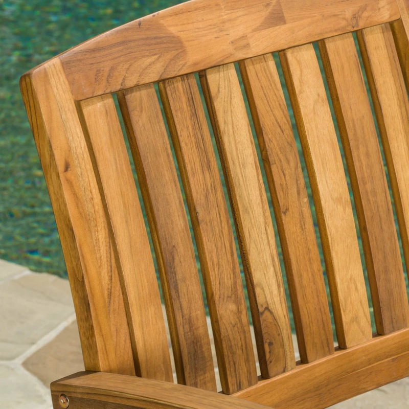 Coupon 🎁 GDFStudio GDF Studio Sadie Outdoor Acacia Wood Rocking Chair With Cushion 👏 - Image 5