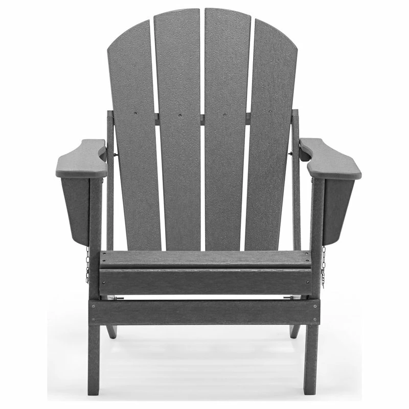 Discount ⌛ Westin Trends WestinTrends 4PCS Outdoor Patio Furniture Folding Adirondack Chairs, Gray 🌟 - Image 5
