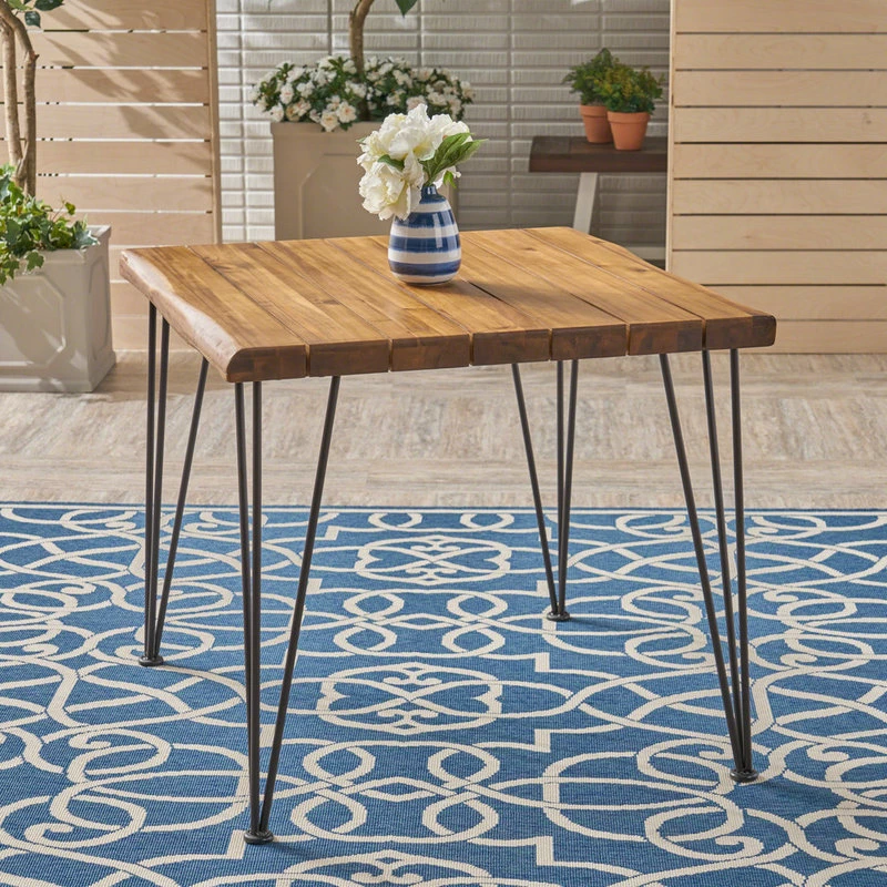 Best reviews of 🤩 GDFStudio GDF Studio Clark Outdoor Acacia Wood Dining Table, Teak Finish/Rustic Metal 🤩 4 Best reviews of 🤩 GDFStudio GDF Studio Clark Outdoor Acacia Wood Dining Table, Teak Finish/Rustic Metal 🤩 - Image 2