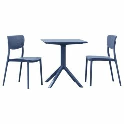 Top 10 🛒 Compamia Lucy Outdoor Bistro 3-Piece Set With 24" Table Top Dark Gray 🤩
