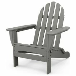 Best reviews of 😍 Polywood Classic Folding Adirondack, Slate Gray 👍