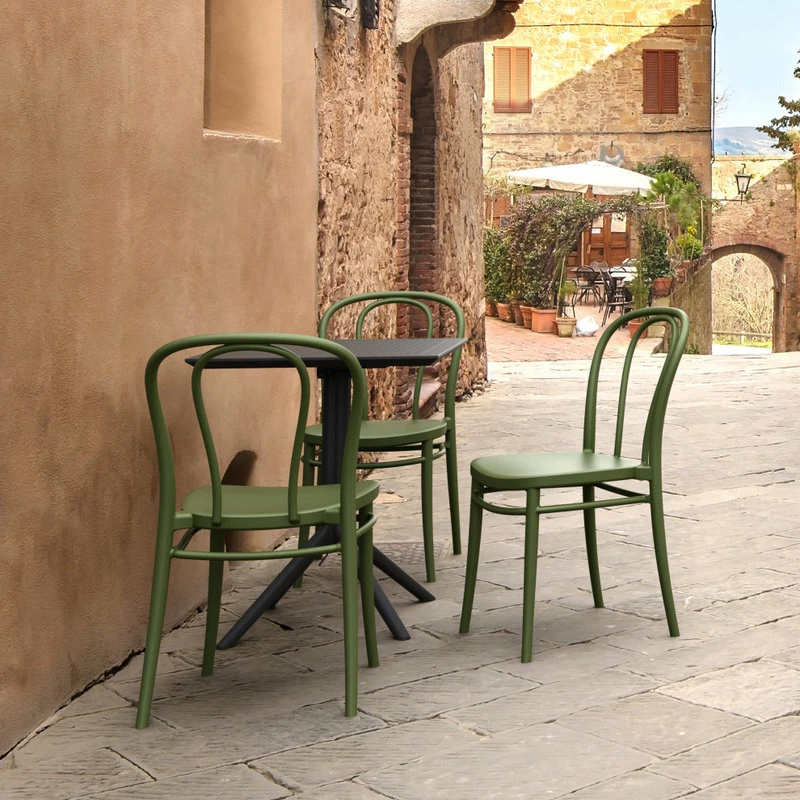 Outlet ๐ Compamia Victor Resin Outdoor Chair Olive Green, Set Of 2 ๐ - Image 6