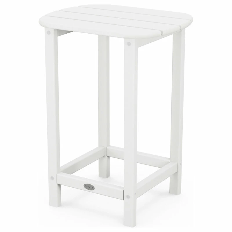 Best Sale โญ Polywood South Beach 26" Counter Side Table, White ๐