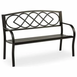 Discount 😀 Cape Craftsmen Celtic Knot Metal Garden Bench 😍