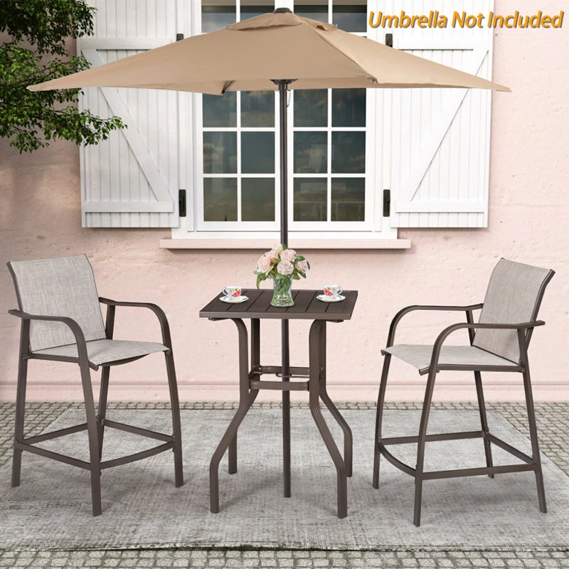 Coupon โจ Crestlive Products Aluminum Patio Bar Set Bar Stools And Table Set, Beige ๐ฅ