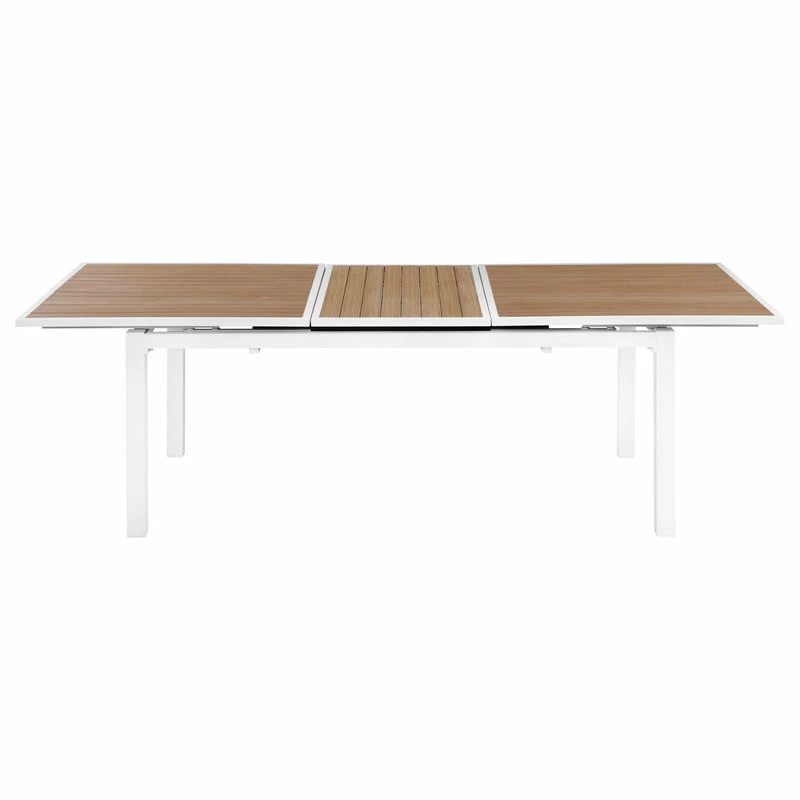 Outlet โ Meridian Furniture Nizuc Outdoor Patio Extendable Dining Table, Brown Top ๐ - Image 7
