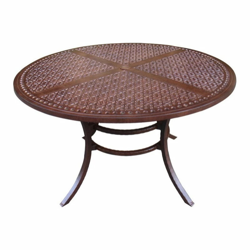 Cheap ๐ฅ IPatio Furniture Newport Cast Rose Ebony Aluminum 60" Round Dining Table ๐คฉ - Image 2
