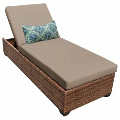 Outlet 🔔 TKClassics Laguna Chaise Outdoor Wicker Patio Furniture ✔️