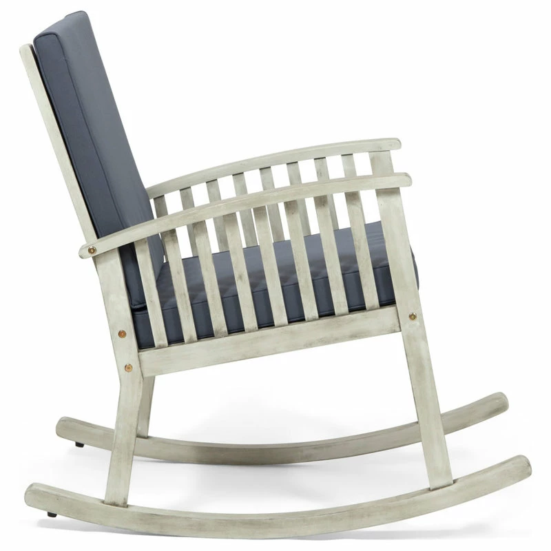 Best deal โ๏ธ GDFStudio Beulah Outdoor Acacia Wood Rocking Chair, Light Gray Finish, Dark Gray ๐ฅฐ 8 Best deal โ๏ธ GDFStudio Beulah Outdoor Acacia Wood Rocking Chair, Light Gray Finish, Dark Gray ๐ฅฐ - Image 6