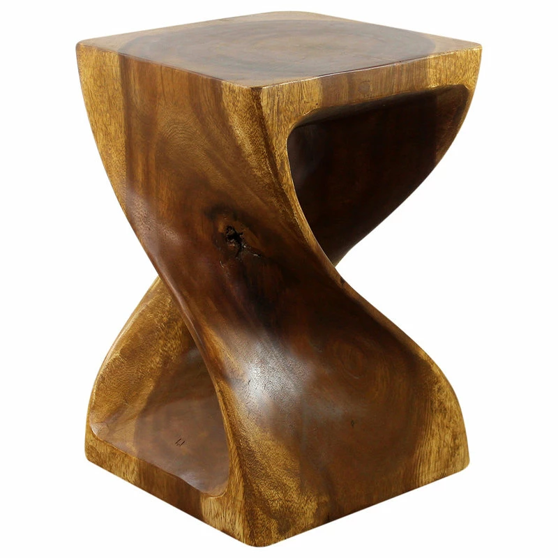 Cheapest 🔔 Kammika Import Export Co., Ltd (Thailand) Haussmann® Original Wood Twist Stool 12 X 12 X 18 In High Oak Oil 😍 - Image 7