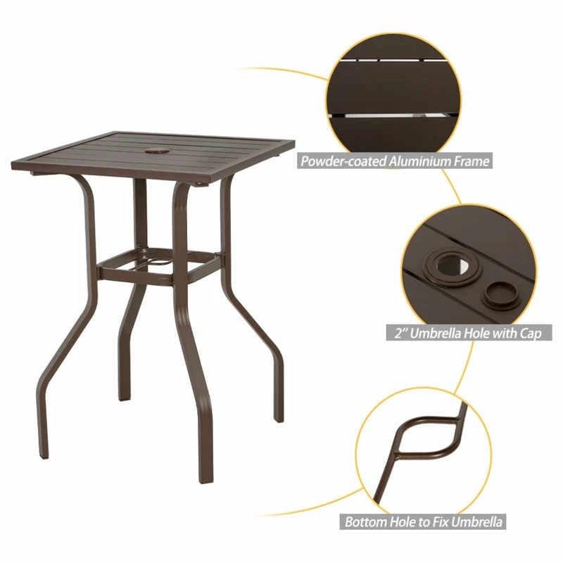 Coupon โจ Crestlive Products Aluminum Patio Bar Set Bar Stools And Table Set, Beige ๐ฅ - Image 7