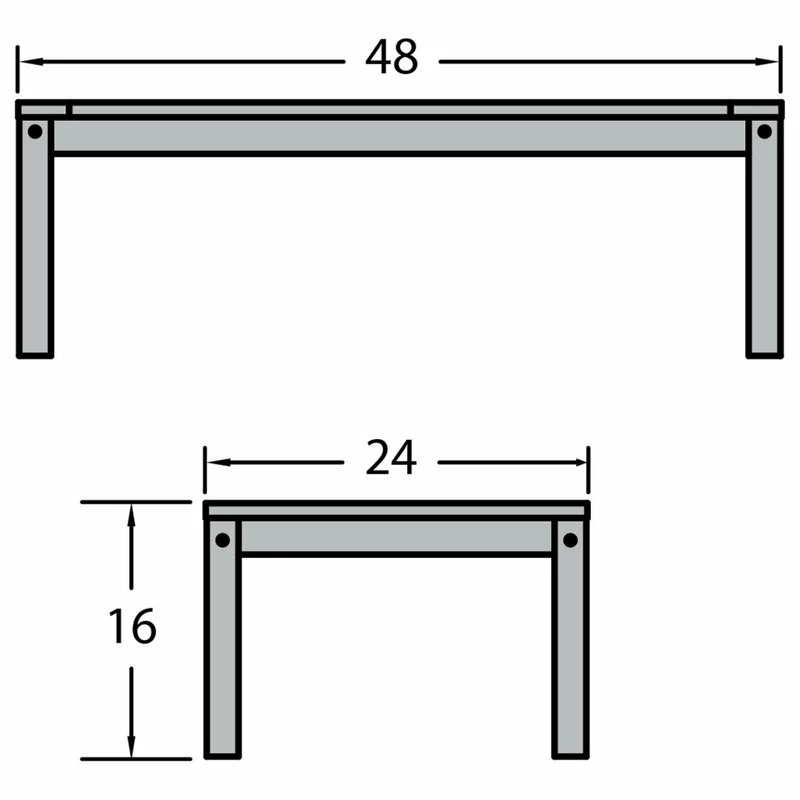 Coupon ๐ Highwood Adirondack Coffee Table, Black ๐ - Image 6