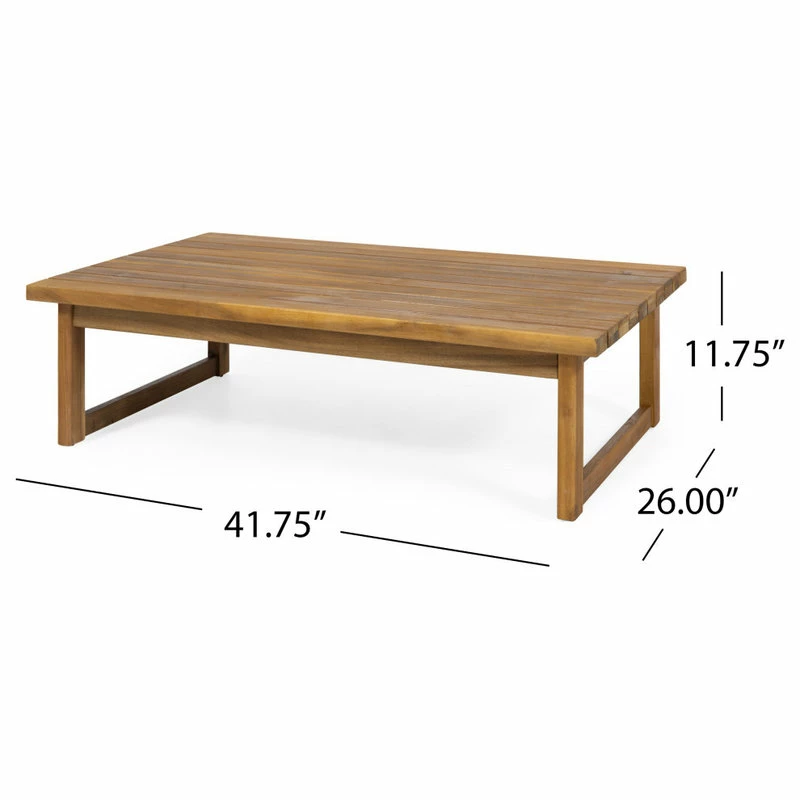 Outlet ๐ GDFStudio Chad Outdoor Acacia Wood Coffee Table, Teak ๐คฉ - Image 9