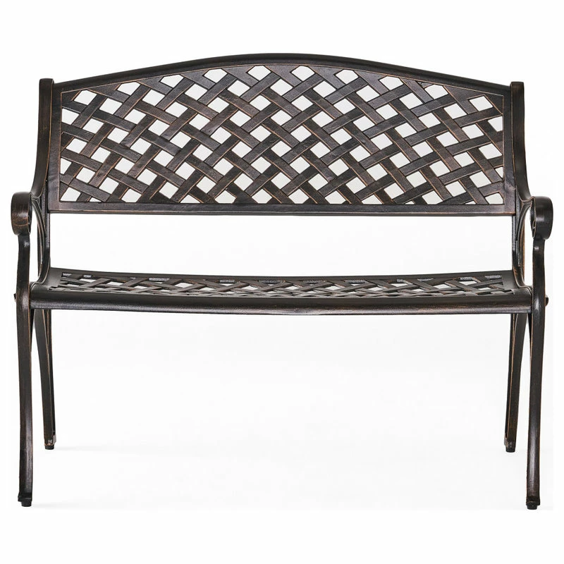 Cheap ๐ GDFStudio GDF Studio Eastwood Antique Copper Cast Aluminum Garden Bench ๐ - Image 11