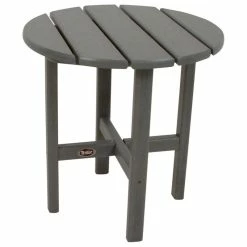 Best Pirce ✨ POLYWOOD Cape Cod Round 18" Side Table, Stepping Stone ⌛
