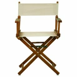 Promo 💯 Casual Home 18" Director's Chair With Honey Oak Frame, Natural/Wheat Canvas ❤️