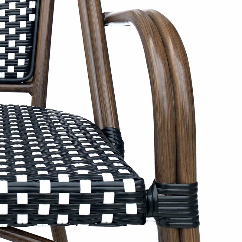 Budget ๐ GDFStudio Symonds Outdoor French Bistro Chairs (Set Of 4), Black/White/Anti Brass ๐ฅฐ 6 Budget ๐ GDFStudio Symonds Outdoor French Bistro Chairs (Set Of 4), Black/White/Anti Brass ๐ฅฐ - Image 4