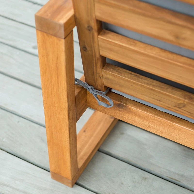 Coupon ๐ Walker Edison Open 2-Piece Side Chair And Ottoman Set With Cushions, Brown โ๏ธ - Image 4