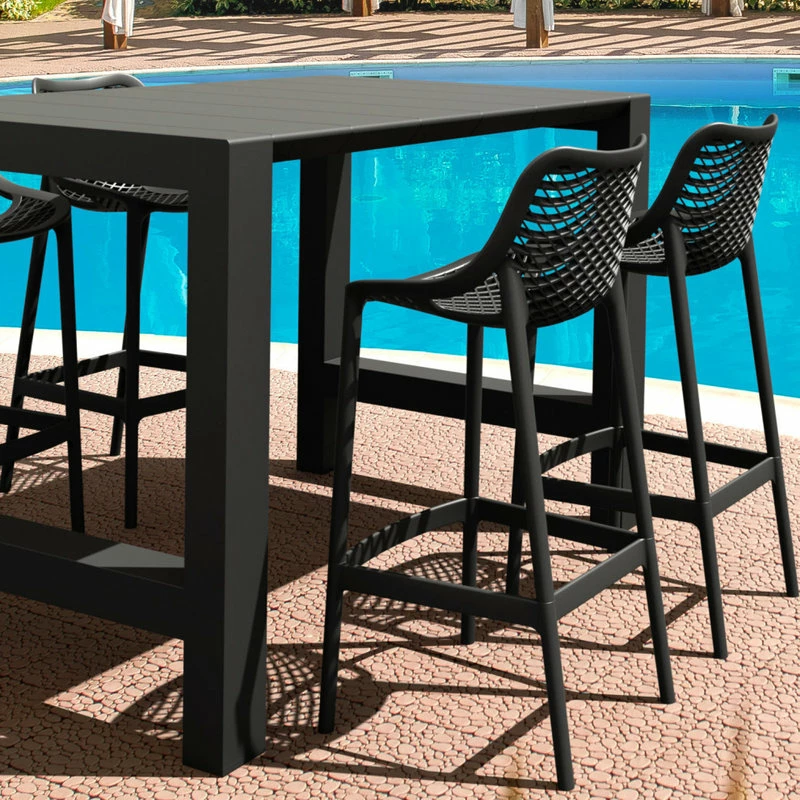 Deals ๐คฉ Siesta/Compamia Vegas Air 5-Piece Bar Set With 39"-55" Extendable Black โ - Image 3