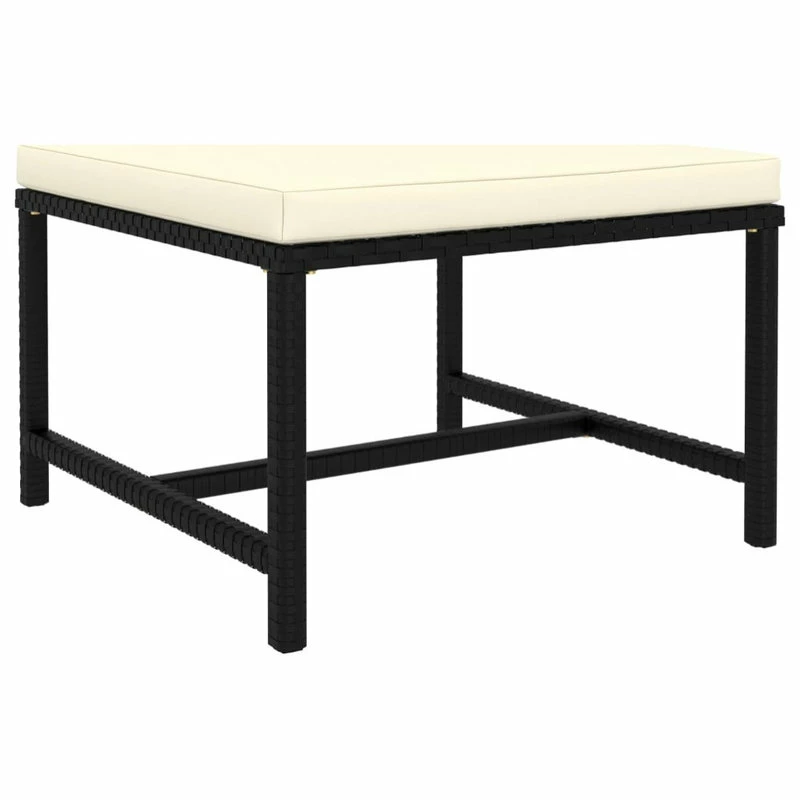 Wholesale 👏 Vida XL LLC VidaXL Patio Sofa Set With Cushions 3 Pieces Black Poly Rattan Garden Lounge ✔️ - Image 4