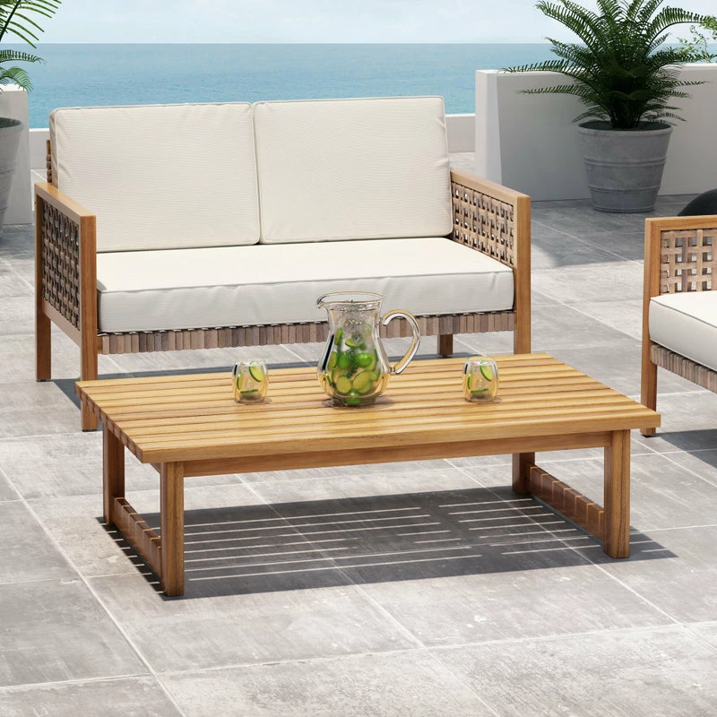 Outlet ๐ GDFStudio Chad Outdoor Acacia Wood Coffee Table, Teak ๐คฉ - Image 2