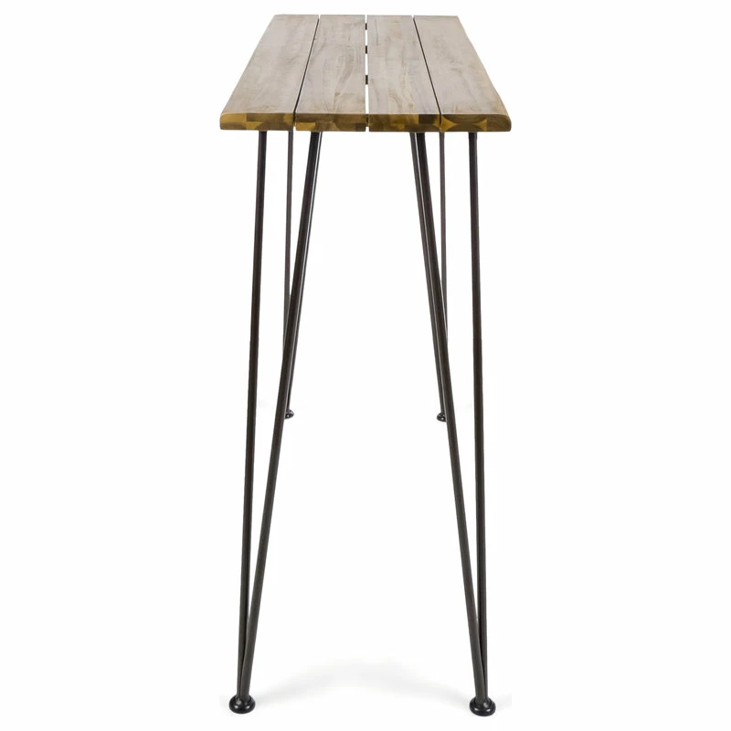 Brand new 🧨 GDFStudio GDF Studio Dione Outdoor Industrial Teak Finished Acacia Wood Bar Set ❤️ - Image 6