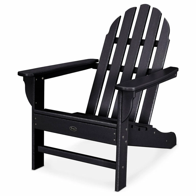 Cheap 😉 POLYWOOD Trex Outdoor Furniture Cape Cod Adirondack Chair, Charcoal Black 💯