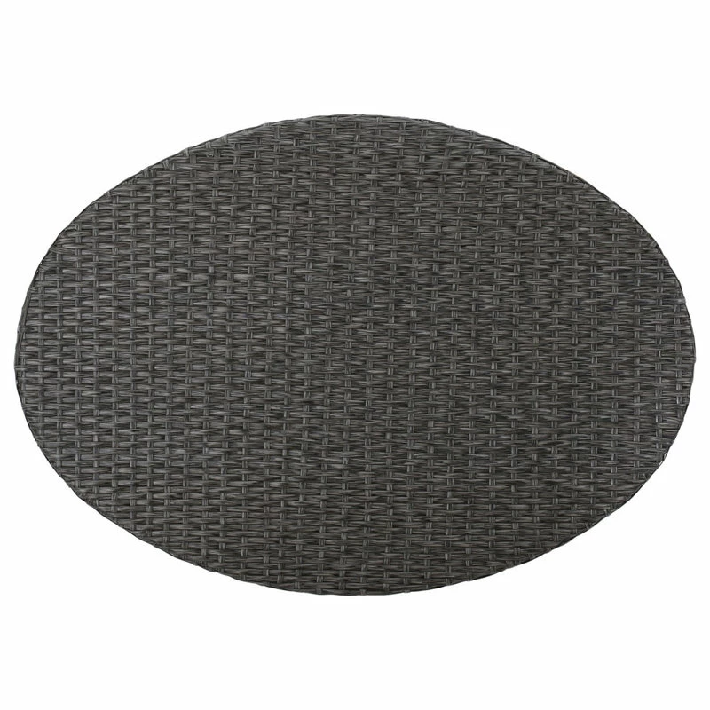 Cheapest 🤩 GDFStudio GDF Studio 5-Piece Currituck Outdoor Black Wicker Sofa, Dark Gray Set ❤️ - Image 14