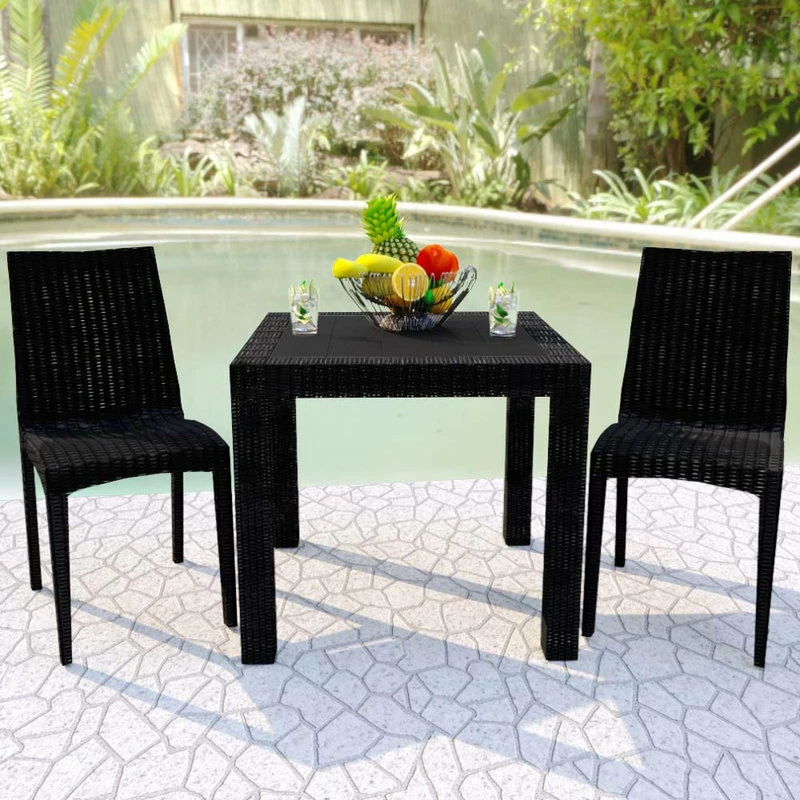 Hot Sale ๐ฅฐ Leisuremod Weave Mace Indoor Outdoor Patio Chair, Set Of 2, Black ๐ 4 Hot Sale ๐ฅฐ Leisuremod Weave Mace Indoor Outdoor Patio Chair, Set Of 2, Black ๐ - Image 2