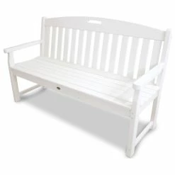 Best reviews of 🌟 POLYWOOD Yacht Club 60" Bench, Classic White 😀