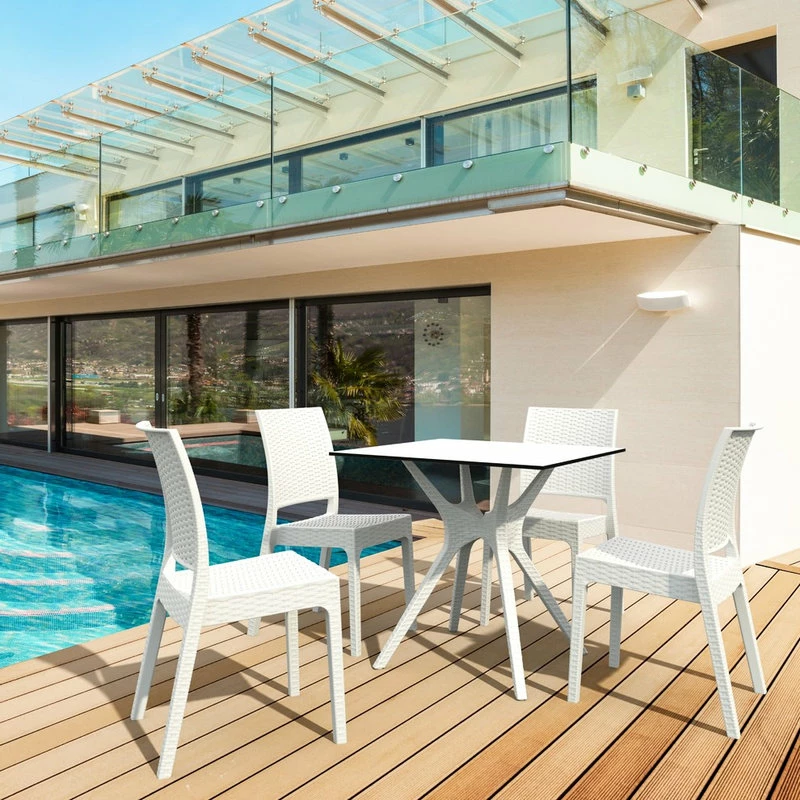 Brand new ๐ Compamia Ibiza 5-Piece Square Outdoor Dining Set, White โค๏ธ - Image 3