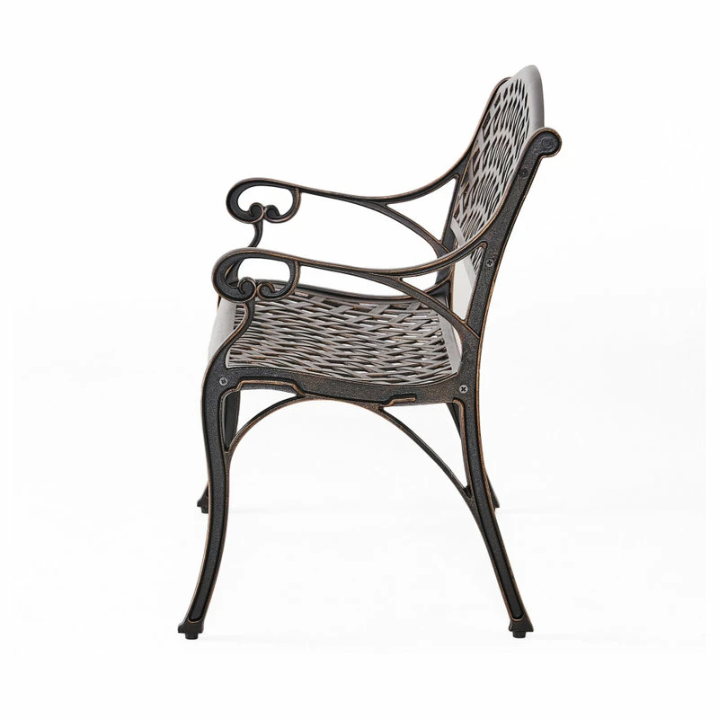 Cheap ๐ GDFStudio GDF Studio Eastwood Antique Copper Cast Aluminum Garden Bench ๐ - Image 9