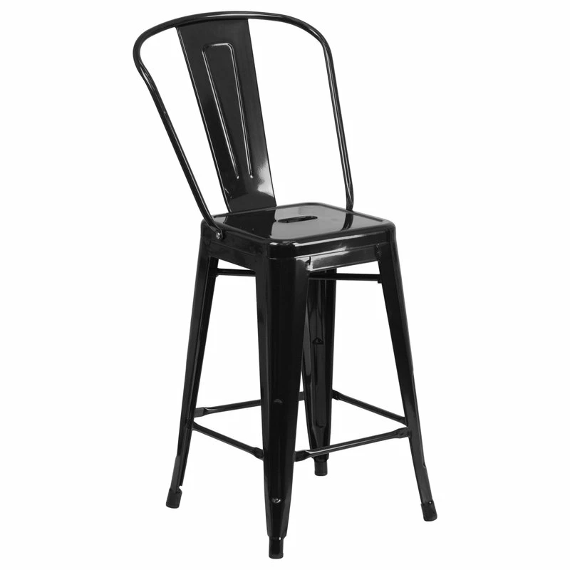 Wholesale 😉 Flash Furniture Black Metal Bar Stool CH-31320-24GB-BK-GG 👍