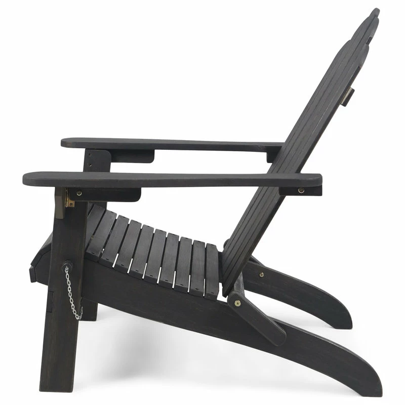 Best reviews of 🔥 GDFStudio GDF Studio Cara Outdoor Foldable Acacia Wood Adirondack Chair, Dark Gray Finish 🔥 - Image 7