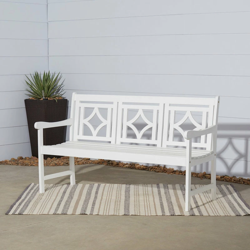 Best deal ๐ Vifah Bradley Outdoor Patio Diamond 5' Bench ๐ - Image 2