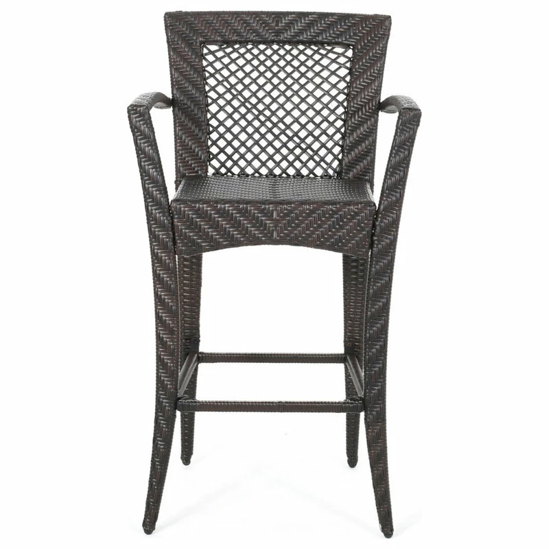 Buy โ๏ธ GDFStudio Megan Outdoor 46" Wicker Barstool, Set Of 2 ๐งจ - Image 3