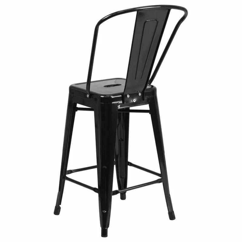 Wholesale 😉 Flash Furniture Black Metal Bar Stool CH-31320-24GB-BK-GG 👍 - Image 3