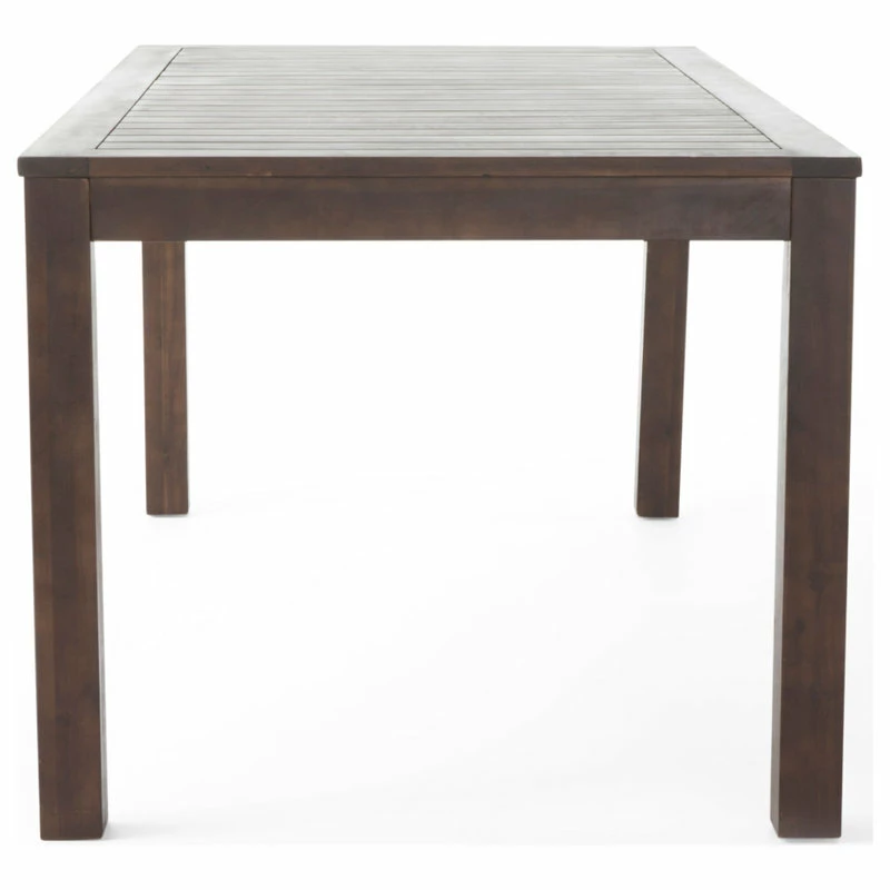 Deals ๐ฅฐ GDFStudio GDF Studio Marin Dark Brown Acacia Wood Outdoor Dining Table ๐ - Image 6