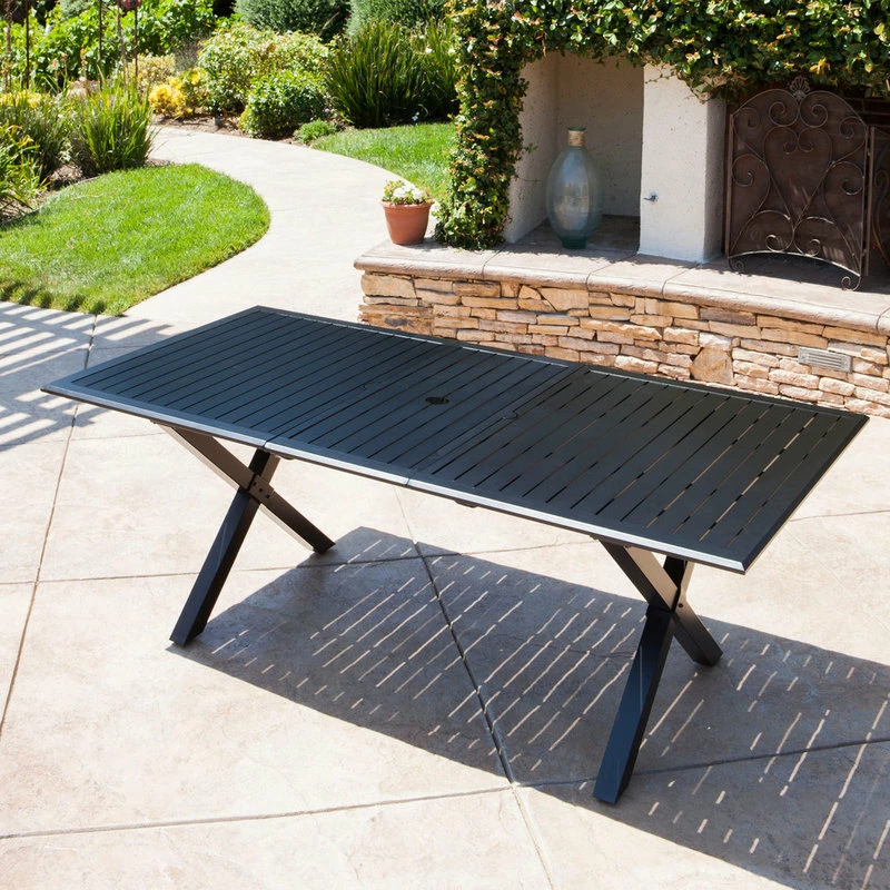 Cheapest ๐ GDFStudio GDF Studio Eowyn Black Cast Aluminum Expandable Outdoor Dining Table โญ 4 Cheapest ๐ GDFStudio GDF Studio Eowyn Black Cast Aluminum Expandable Outdoor Dining Table โญ - Image 2