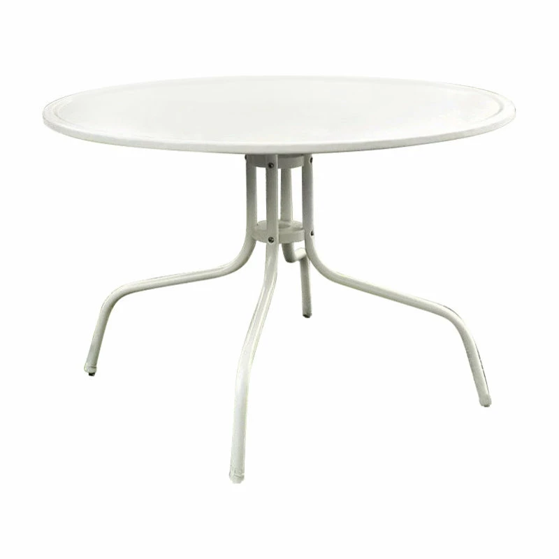 Cheap ๐ฏ Crosley Griffith Metal 39" Round Patio Dining Table In White ๐