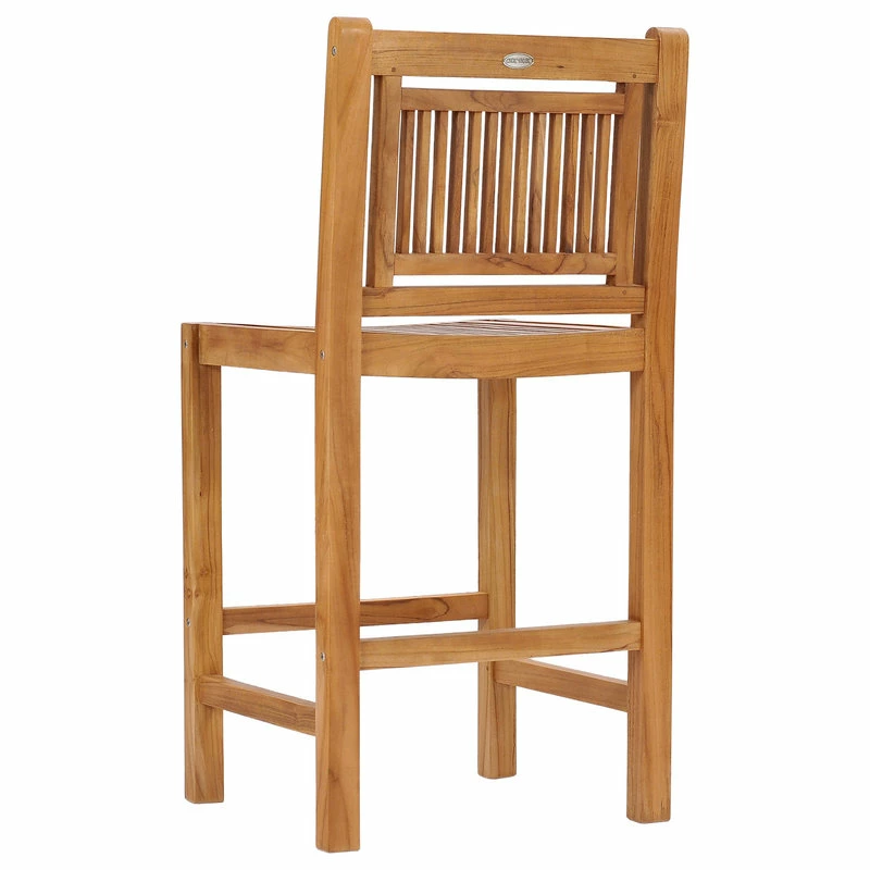 Cheapest 🌟 Chic Teak Inc. Teak Wood Maldives Outdoor Patio Bar Stool, Made From A-Grade Teak Wood ❤️ - Image 6