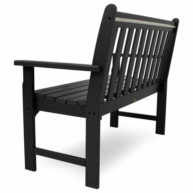 Budget ๐งจ Polywood Vineyard 48" Bench, Black ๐ - Image 2